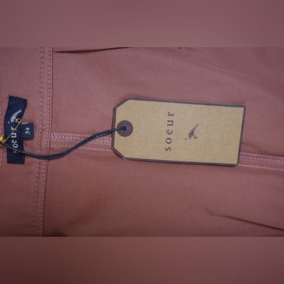 SOEUR Skirt 100% Cotton pink/ peach NWT - Picture 5 of 7